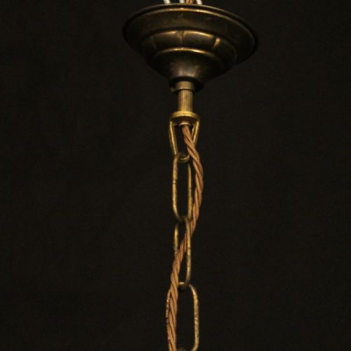 FRENCH GILDED BIRDCAGE 4 LIGHT ANTIQUE CHANDELIER - ADDITIONAL PHOTO 9
