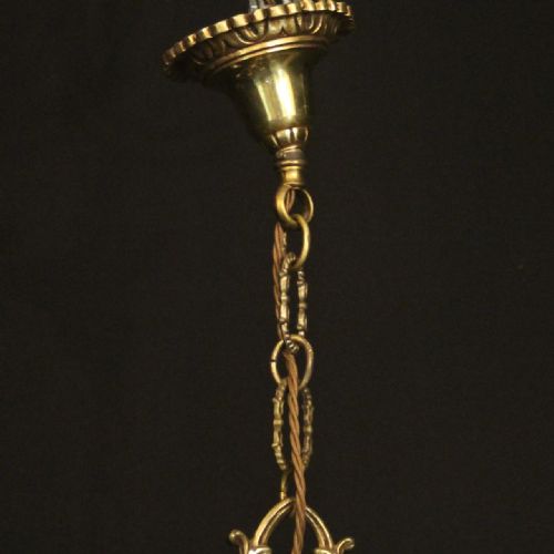 FRENCH GILDED BRONZE 6 LIGHT CHANDELIER - ADDITIONAL PHOTO 9