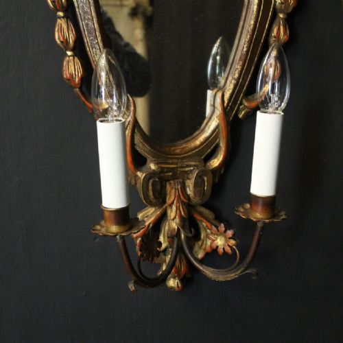 FRENCH PAIR OF GILTWOOD TWIN ARM GIRANDOLES - ADDITIONAL PHOTO 8