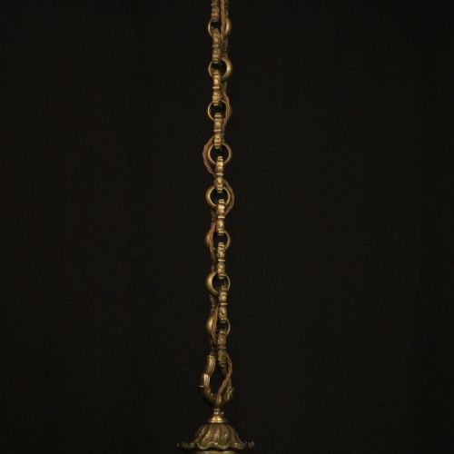 FRENCH GILDED BRONZE FOUR LIGHT HALL LANTERN - ADDITIONAL PHOTO 8