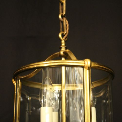 FRENCH GILDED BRONZE CONVEX HALL LANTERN - ADDITIONAL PHOTO 4