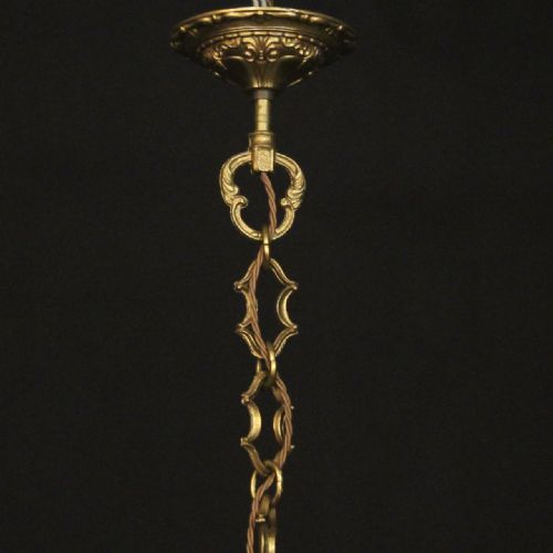 ITALIAN GILDED BRONZE CRYSTAL 21 LIGHT ANTIQUE CHANDELIER - ADDITIONAL PHOTO 9