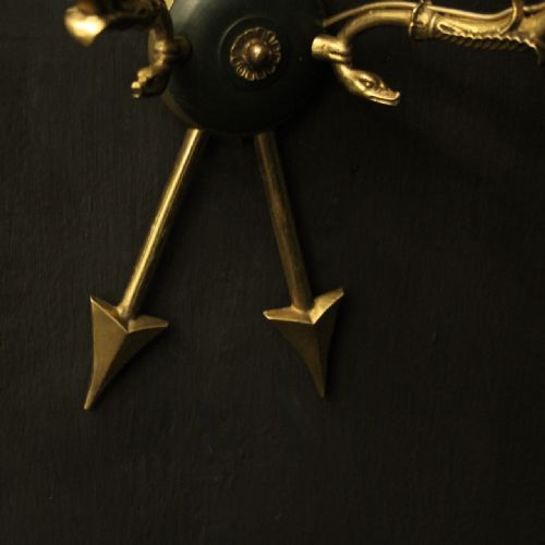 FRENCH PAIR OF GILDED ANTIQUE WALL LIGHTS - ADDITIONAL PHOTO 5