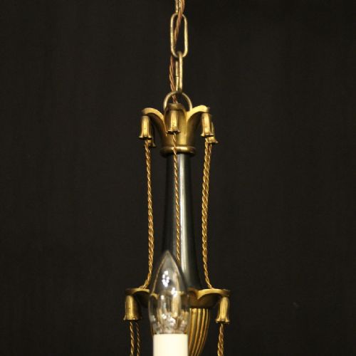 FRENCH EMPIRE 6 LIGHT ANTIQUE CHANDELIER - ADDITIONAL PHOTO 7
