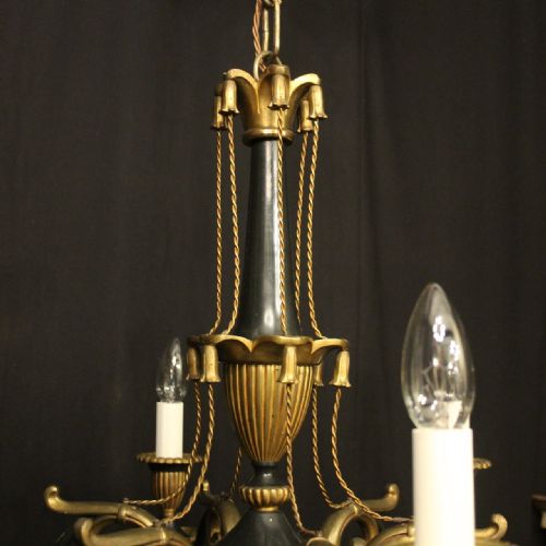 FRENCH EMPIRE 6 LIGHT ANTIQUE CHANDELIER - ADDITIONAL PHOTO 8