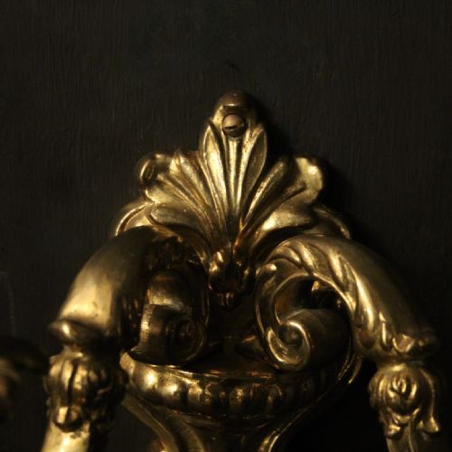 FRENCH PAIR OF GILDED BRONZE WALL LIGHTS - ADDITIONAL PHOTO 6