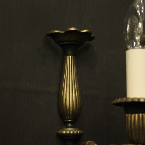 FRENCH SET OF 4 EMPIRE SINGLE ARM ANTIQUE WALL LIGHTS - ADDITIONAL PHOTO 8