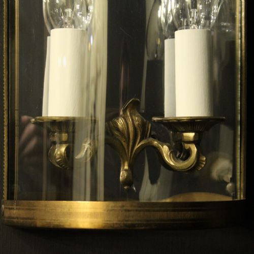 FRENCH SINGLE GILDED CONVEX HALF LANTERN - ADDITIONAL PHOTO 1
