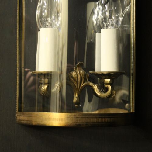 FRENCH SINGLE GILDED CONVEX HALF LANTERN - ADDITIONAL PHOTO 2
