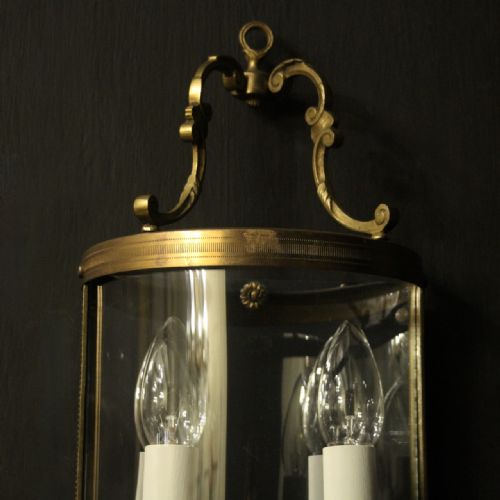 FRENCH SINGLE GILDED CONVEX HALF LANTERN - ADDITIONAL PHOTO 5