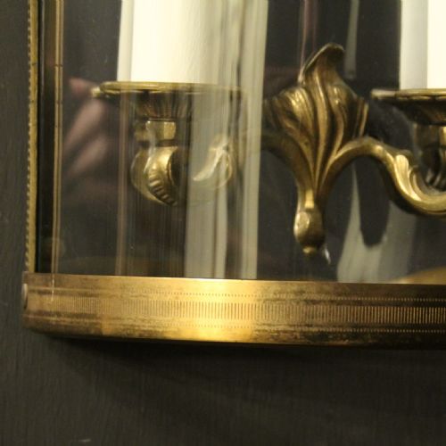 FRENCH SINGLE GILDED CONVEX HALF LANTERN - ADDITIONAL PHOTO 6