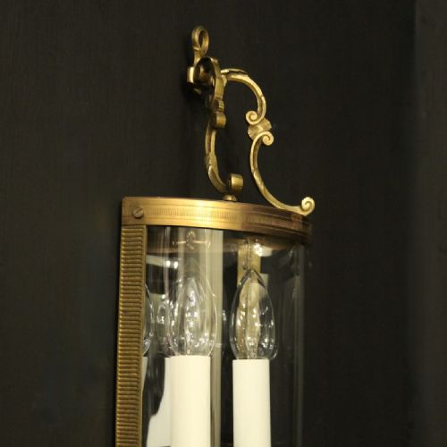FRENCH SINGLE GILDED CONVEX HALF LANTERN - ADDITIONAL PHOTO 8