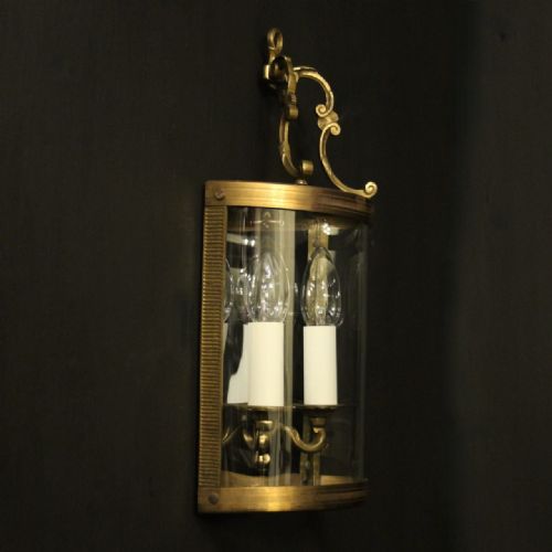 FRENCH SINGLE GILDED CONVEX HALF LANTERN - ADDITIONAL PHOTO 9