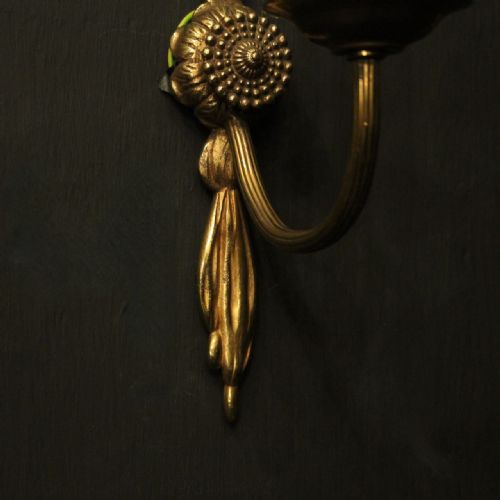 FRENCH PAIR OF SINGLE ARM ANTIQUE WALL LIGHTS - ADDITIONAL PHOTO 7