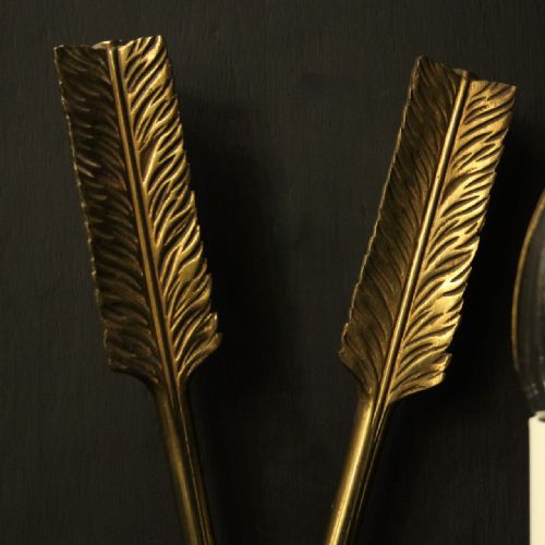 FRENCH PAIR OF EMPIRE GILDED ANTIQUE WALL LIGHTS - ADDITIONAL PHOTO 3