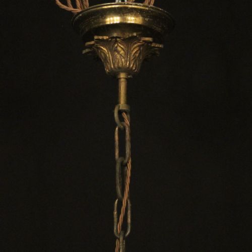 FRENCH GILDED CRYSTAL 12 LIGHT ANTIQUE CHANDELIER - ADDITIONAL PHOTO 9
