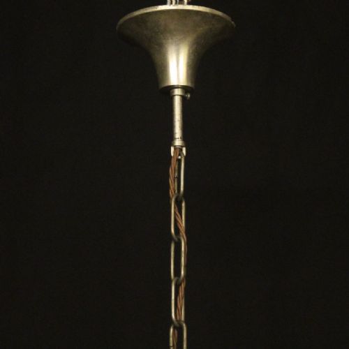 FLORENTINE 6 LIGHT SILVER GILTWOOD POLYCHROME CHANDELIER - ADDITIONAL PHOTO 9