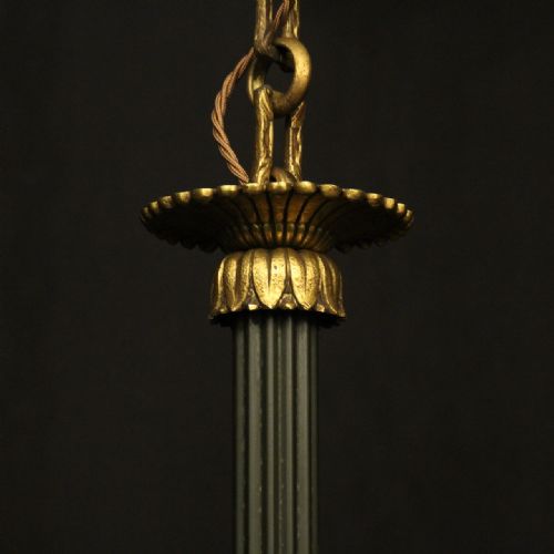 FRENCH LATE 19TH C EMPIRE 6 LIGHT CHANDELIER - ADDITIONAL PHOTO 8