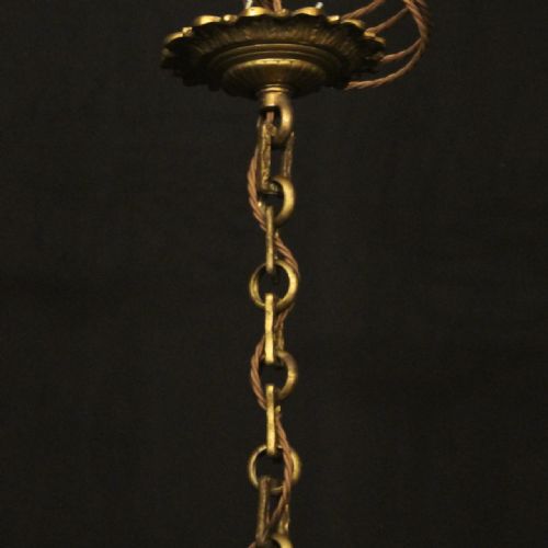 FRENCH LATE 19TH C EMPIRE 6 LIGHT CHANDELIER - ADDITIONAL PHOTO 9