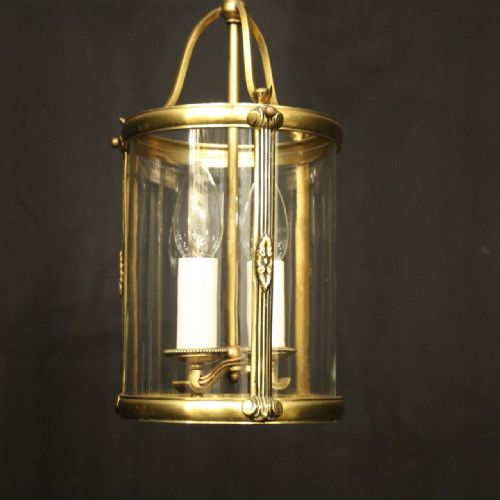 FRENCH GILDED BRONZE TWIN ARM ANTIQUE LANTERN - ADDITIONAL PHOTO 1