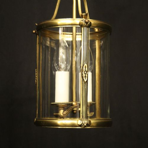 FRENCH GILDED BRONZE TWIN ARM ANTIQUE LANTERN - ADDITIONAL PHOTO 2