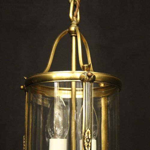 FRENCH GILDED BRONZE TWIN ARM ANTIQUE LANTERN - ADDITIONAL PHOTO 5