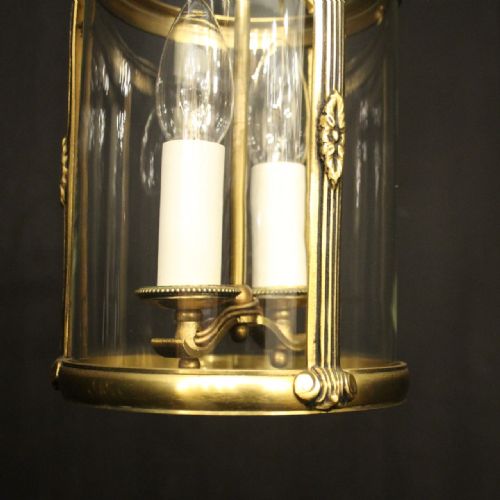 FRENCH GILDED BRONZE TWIN ARM ANTIQUE LANTERN - ADDITIONAL PHOTO 8