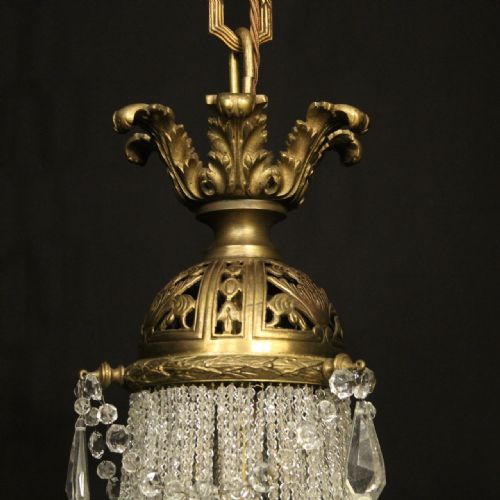 FRENCH 19TH CENTURY TENT WATERFALL ANTIQUE CHANDELIER - ADDITIONAL PHOTO 7