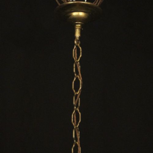 FLORENTINE 12 LIGHT LARGE GILTWOOD ANTIQUE CHANDELIER - ADDITIONAL PHOTO 9