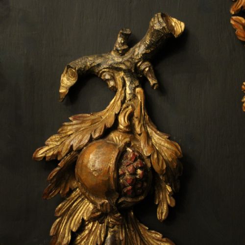 ITALIAN SET OF 4 GILTWOOD TOLEWARE ANTIQUE WALL LIGHTS - ADDITIONAL PHOTO 7