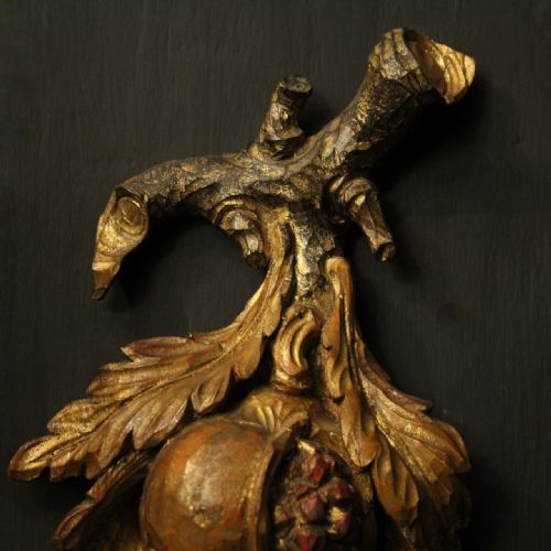 ITALIAN SET OF 4 GILTWOOD TOLEWARE ANTIQUE WALL LIGHTS - ADDITIONAL PHOTO 8
