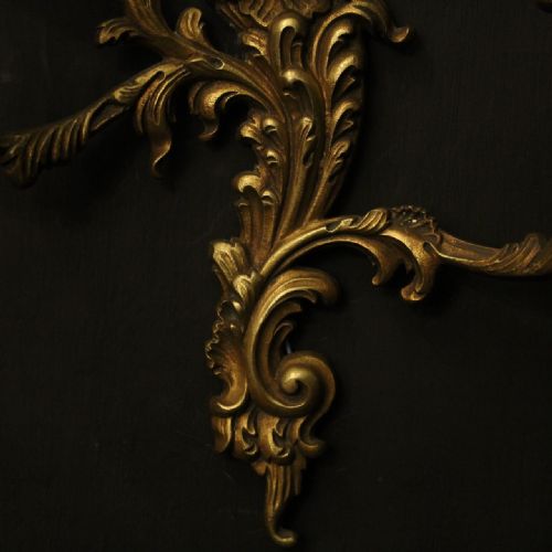FRENCH PAIR OF GILDED BRONZE ANTIQUE WALL LIGHTS - ADDITIONAL PHOTO 7