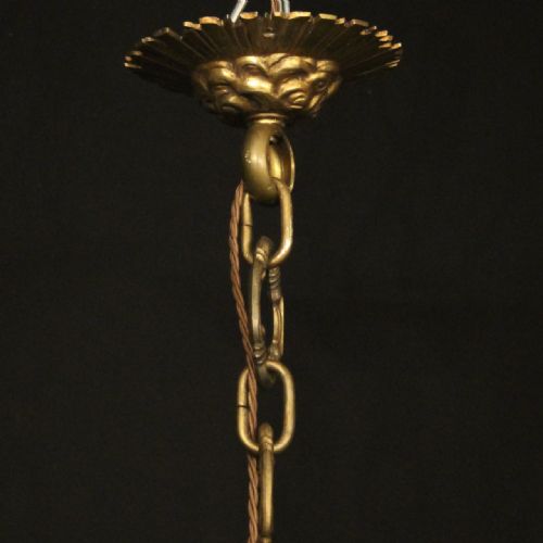 FRENCH 19THN CENTURY GILDED BRONZE 8 LIGHT ANTIQUE CHANDELIER - ADDITIONAL PHOTO 9