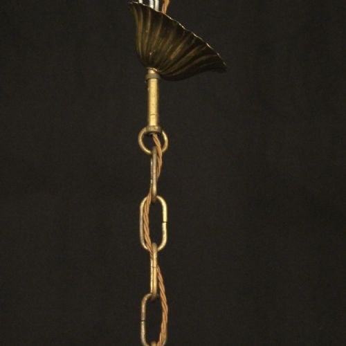 FRENCH GILDED BRASS MAISON CHARLES CHANDELIER - ADDITIONAL PHOTO 9
