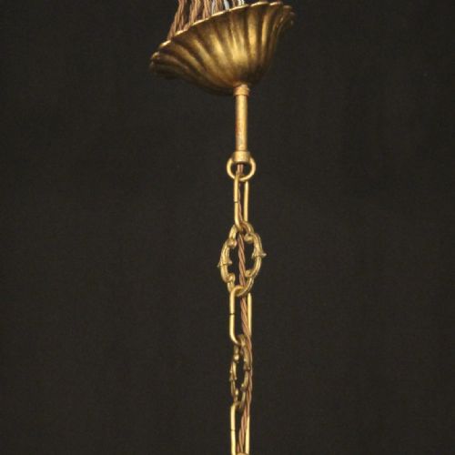 FLORENTINE GILT CRYSTAL FLORAL CHANDELIER - ADDITIONAL PHOTO 9