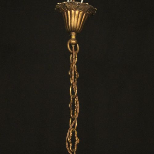 FRENCH GILDED CRYSTAL 10 LIGHT ANTIQUE CHANDELIER - ADDITIONAL PHOTO 9
