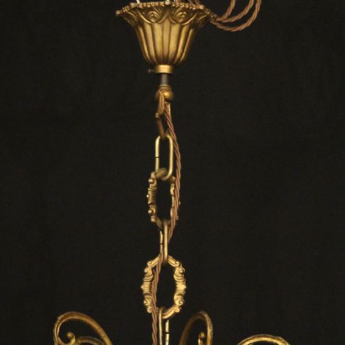 ITALIAN GILDED CRYSTAL 16 LIGHT ANTIQUE CHANDELIER - ADDITIONAL PHOTO 8