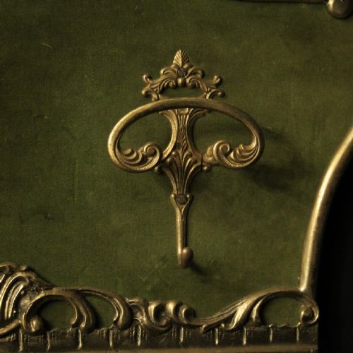 FRENCH GILDED BRASS COAT RACK HOLDER - ADDITIONAL PHOTO 3