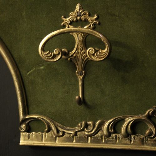 FRENCH GILDED BRASS COAT RACK HOLDER - ADDITIONAL PHOTO 6