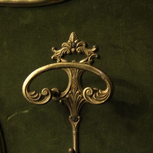 FRENCH GILDED BRASS COAT RACK HOLDER - ADDITIONAL PHOTO 7