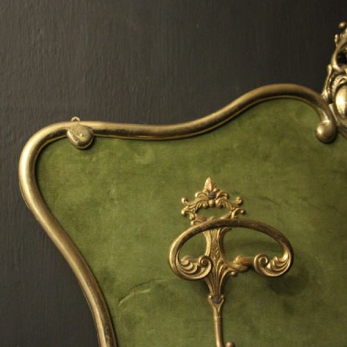 FRENCH GILDED BRASS COAT RACK HOLDER - ADDITIONAL PHOTO 8