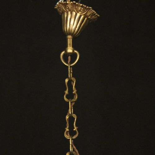 FRENCH GILDED BRONZE CRYSTAL 8 LIGHT ANTIQUE CHANDELIER - ADDITIONAL PHOTO 9