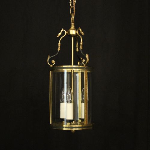 french empire triple light antique lantern - CATEGORY: ANTIQUE LIGHTING - DATED 1920