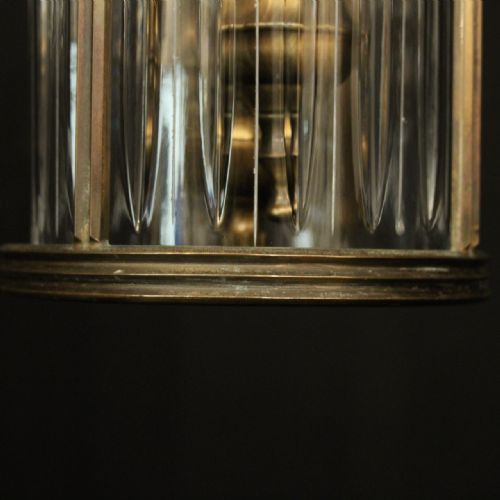 ENGLISH SET OF 3 BRONZE ANTIQUE HALL LANTERNS - ADDITIONAL PHOTO 7