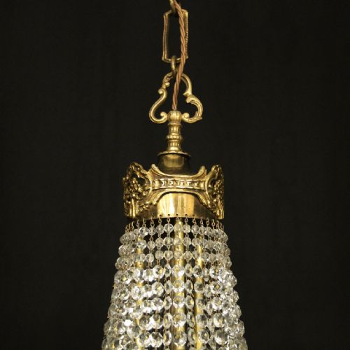 FRENCH GILDED BRONZE CRYSTAL 16 LIGHT TENT ANTIQUE CHANDELIER - ADDITIONAL PHOTO 8