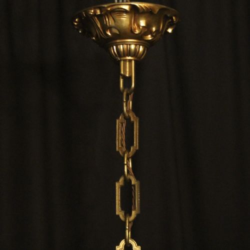 ITALIAN GILDED BRONZE CRYSTAL 12 LIGHT DOUBLE TIERED CHANDELIER - ADDITIONAL PHOTO 9