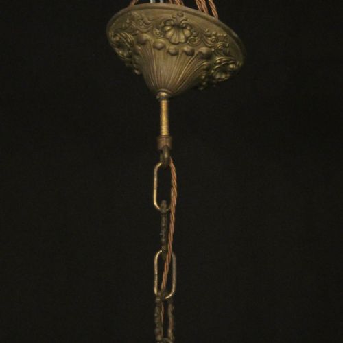 FRENCH GILDED CRYSTAL 9 LIGHT BIRDCAGE ANTIQUE CHANDELIER - ADDITIONAL PHOTO 9