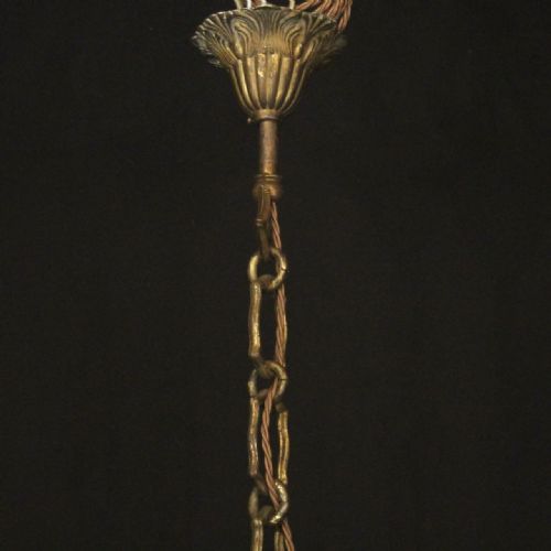 FRENCH 19TH CENTURY GILDED BRONZE CRYSTAL 9 LIGHT ANTIQUE CHANDELIER - ADDITIONAL PHOTO 9