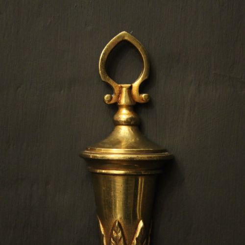 FRENCH PAIR OF GILDED ANTIQUE WALL LIGHTS - ADDITIONAL PHOTO 7