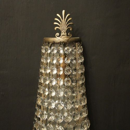 ENGLISH PAIR OF SILVER OSLER GILDED ANTQUE WALL LIGHTS - ADDITIONAL PHOTO 5
